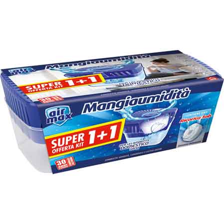Kit mangiaumidita 1+1 450 gr 1+1 450 gr + ricarica tab 450 gr — AIR MAX - HD casa