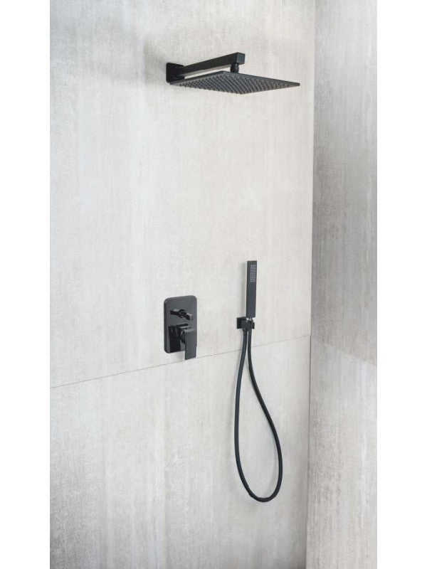 Kit Restyling Doccia Quadro nero opaco quadrato metaform - HD casa