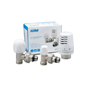 Kit termostatico a squadra Tulipano ICMA 1/2" - HD casa