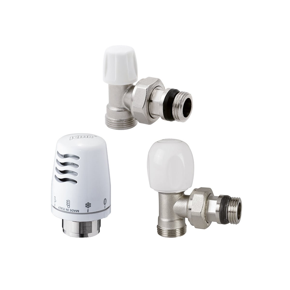 Kit termostatico a squadra Tulipano ICMA 3/8" - HD casa