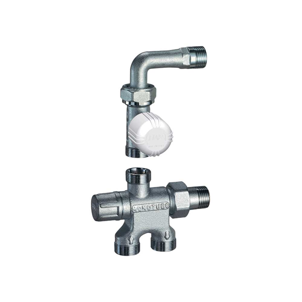 Kit valvola termostatizzabile con detentore monotubo Grt FAR 1/2" - 24x19 - HD casa