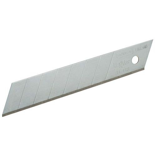 Lama di ricambio per cutter professionale Metrica 18x110x0,5 mm - confezione 10 pezzi - HD casa