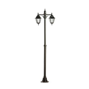 Lampione '4 facce 2 lanterne colore nero cm.190 — Cardinale - HD casa
