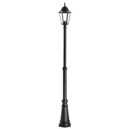 Lampione '6 facce con una lanterna colore nero cm.190 — Cardinale - HD casa