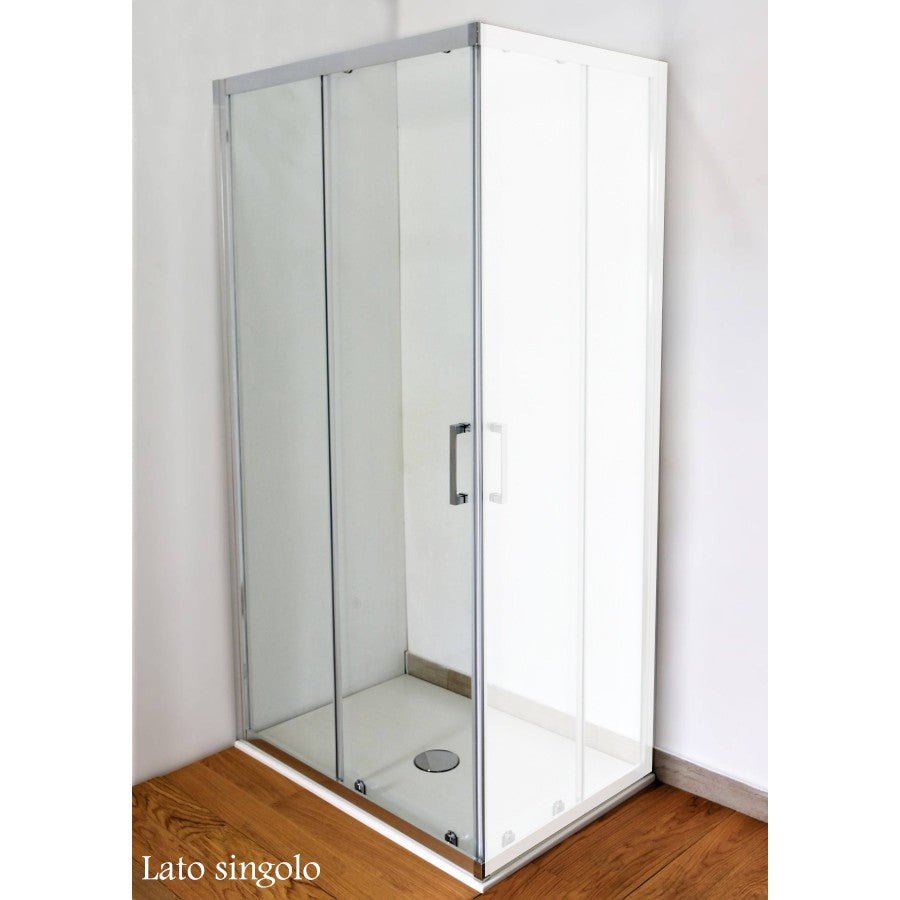Lato da 120cm in cromo trasparente per box doccia Style - HD casa