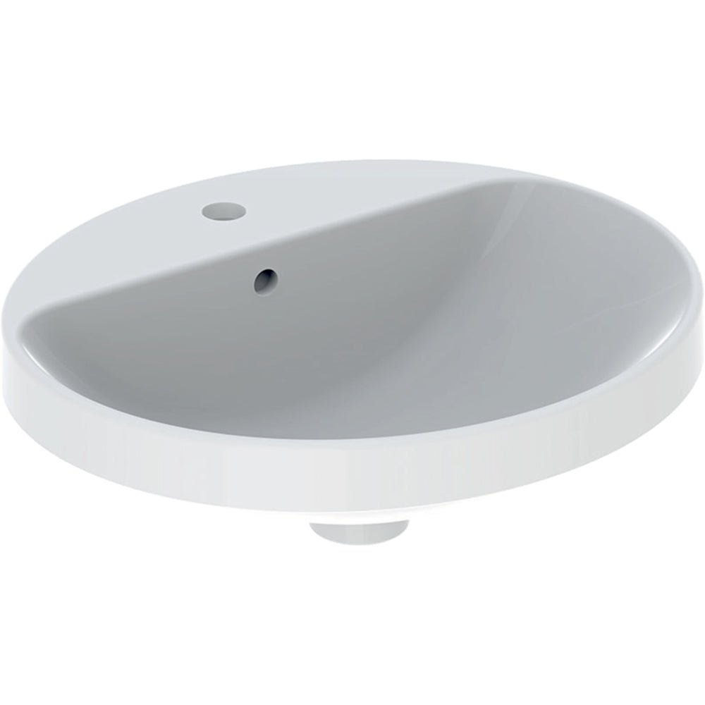 Lavabo a incasso soprapiano cpr ellisse 50x45 cm — Geberit - HD casa
