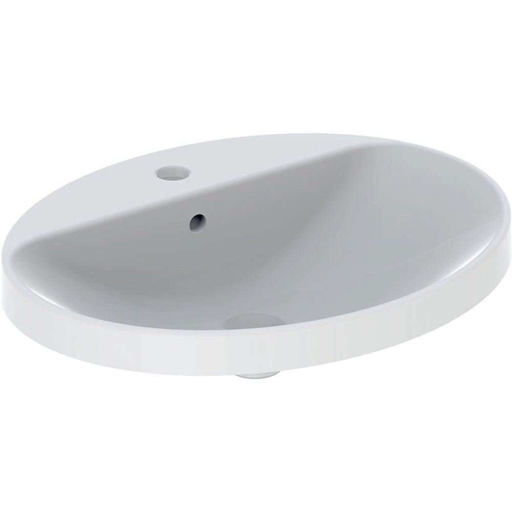 Lavabo a incasso soprapiano cpr ellisse 50x45 cm — Geberit - HD casa
