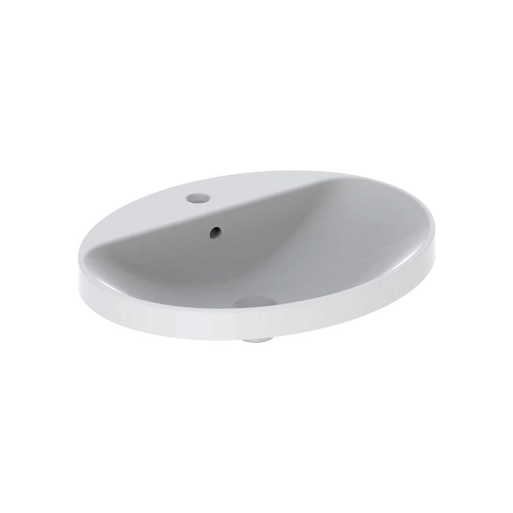Lavabo a incasso soprapiano cpr ellisse 55x45 cm — Geberit - HD casa