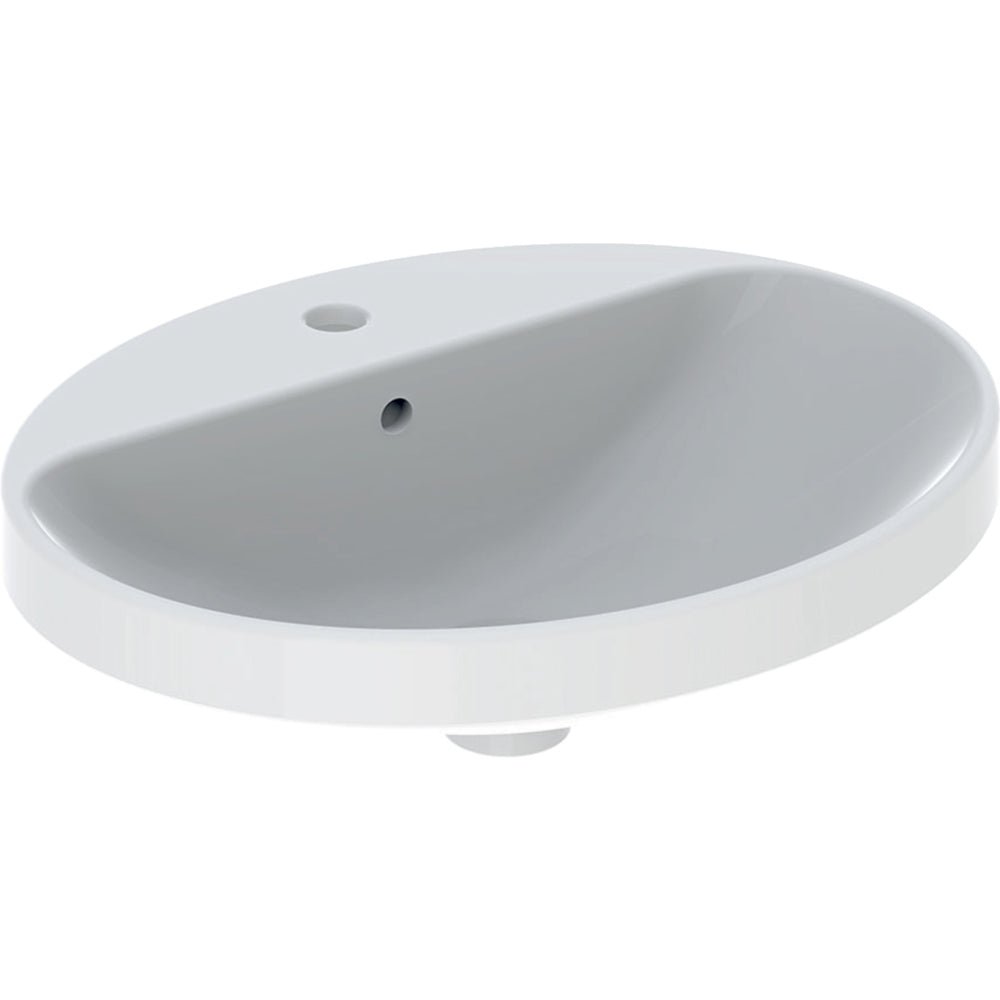 Lavabo a incasso soprapiano cpr ellisse 60x48 cm — Geberit - HD casa