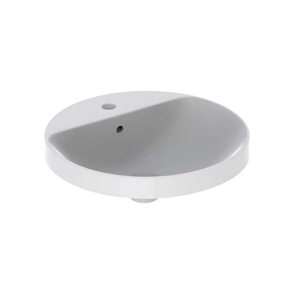 Lavabo a incasso soprapiano cpr rotondo Ø48 cm — Geberit - HD casa