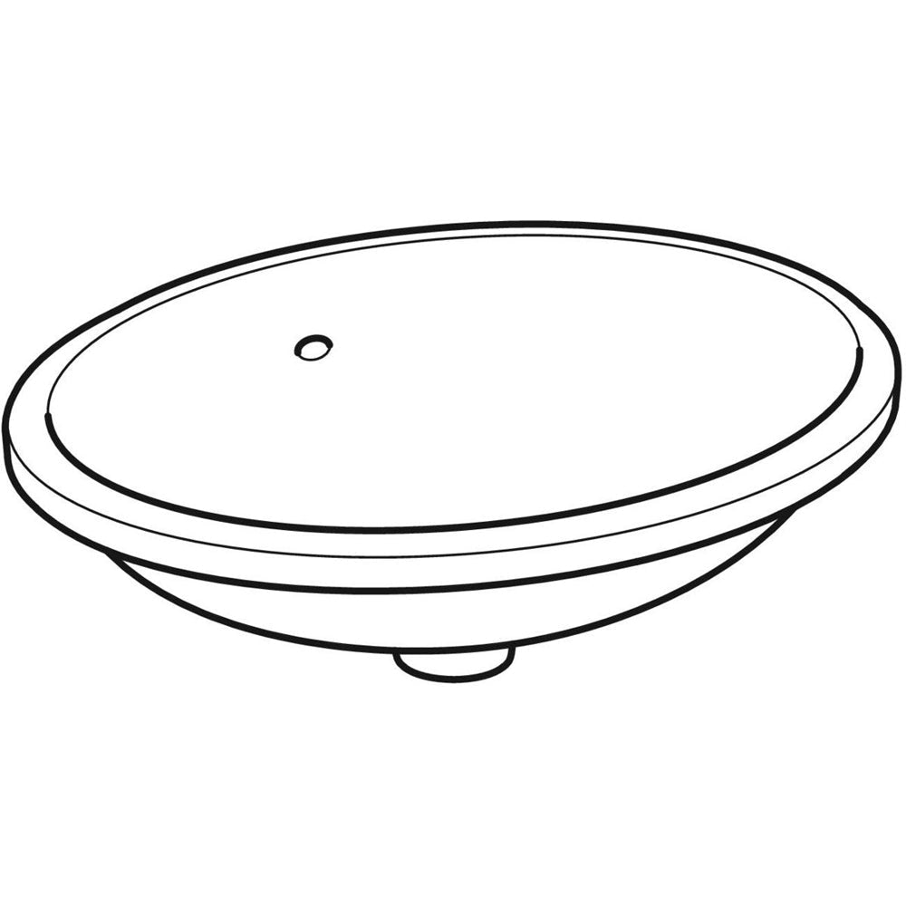 Lavabo a incasso sottopiano ovale variform Ø56 cm — Geberit - HD casa