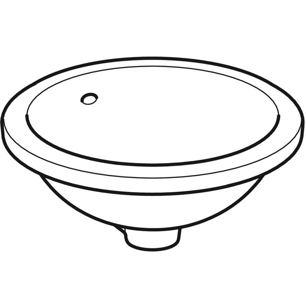 Lavabo a incasso sottopiano rotondo variform Ø39 cm — Geberit - HD casa