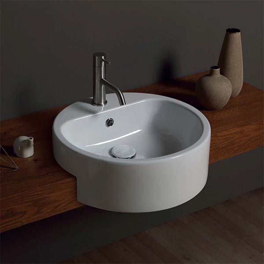 Lavabo a semincasso cpr Variform rotondo Ø 50 cm — Geberit - HD casa