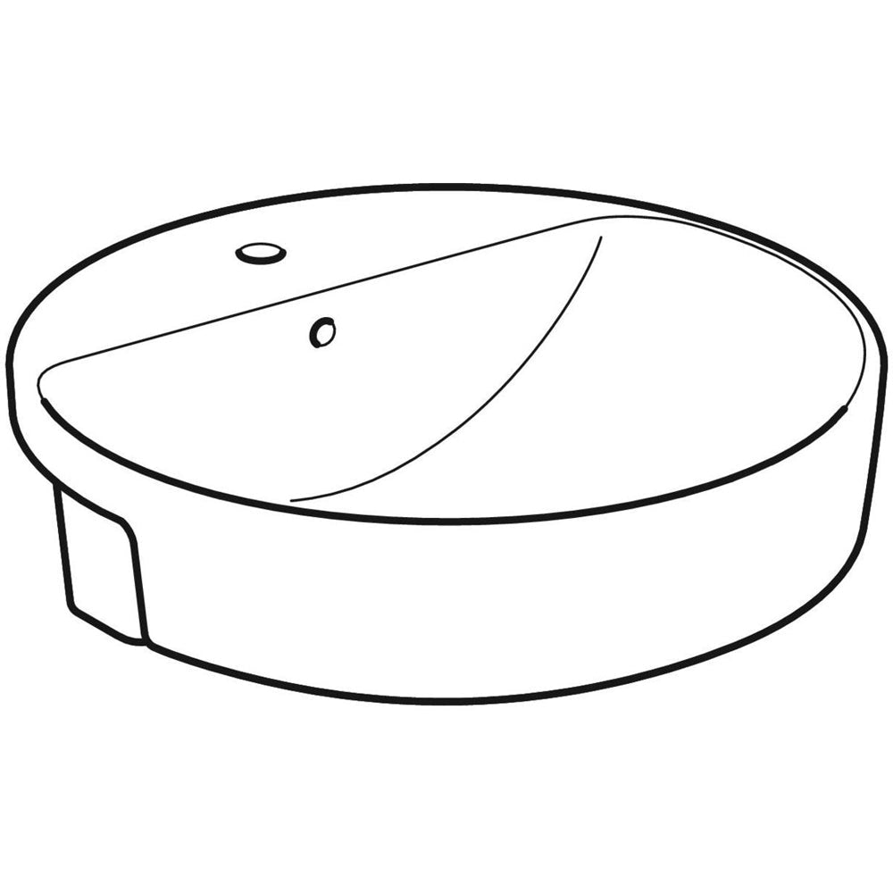 Lavabo a semincasso cpr Variform rotondo Ø 50 cm — Geberit - HD casa