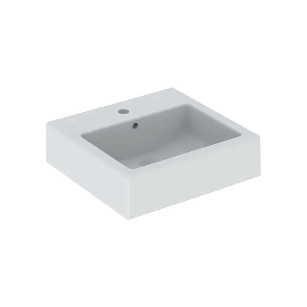 Lavabo da appoggio con bacino rettangolare Closer 60x46 cm — Geberit - HD casa