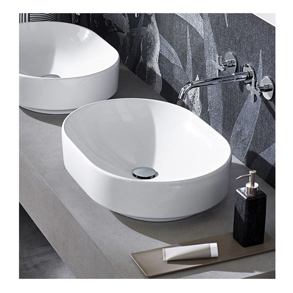 Lavabo da appoggio ellittico Variform spr 55 cm — Geberit - HD casa