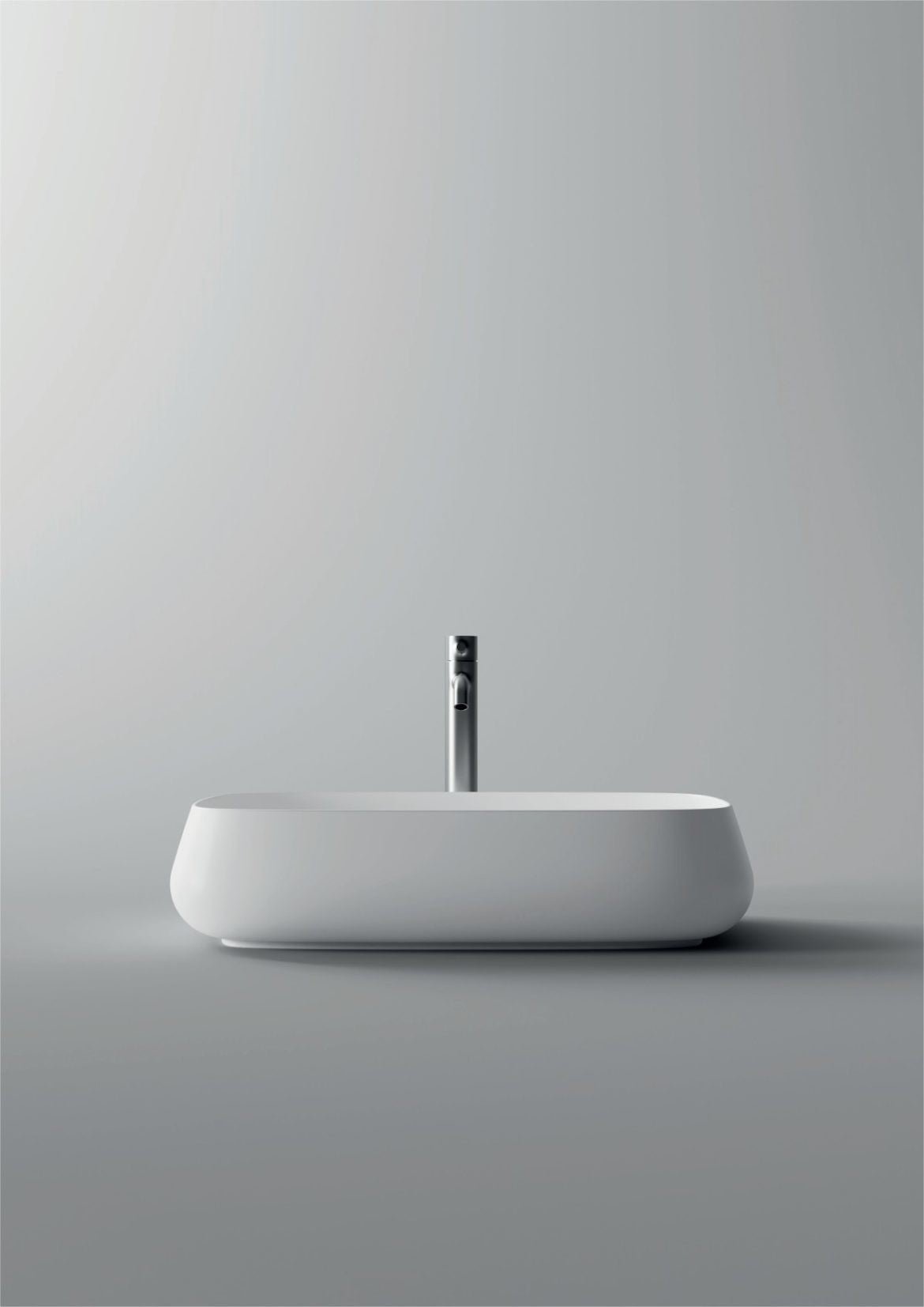 Lavabo da appoggio in ceramica 60 x 35 cm Serie NUR Alice ceramica - HD casa