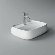 Lavabo da appoggio in ceramica Bianco lucido 60 x 45 cm Serie NUR Alice ceramica - HD casa