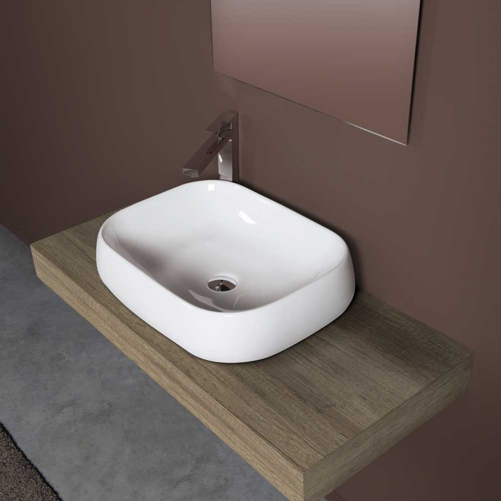 Lavabo da appoggio in ceramica spr oval 56" 56,5 x 43 x 15 cm — Mood Ceramic - HD casa