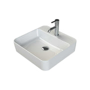 Lavabo da appoggio quadrato cpr serie ONE" 48x48 cm — Mood Ceramic - HD casa