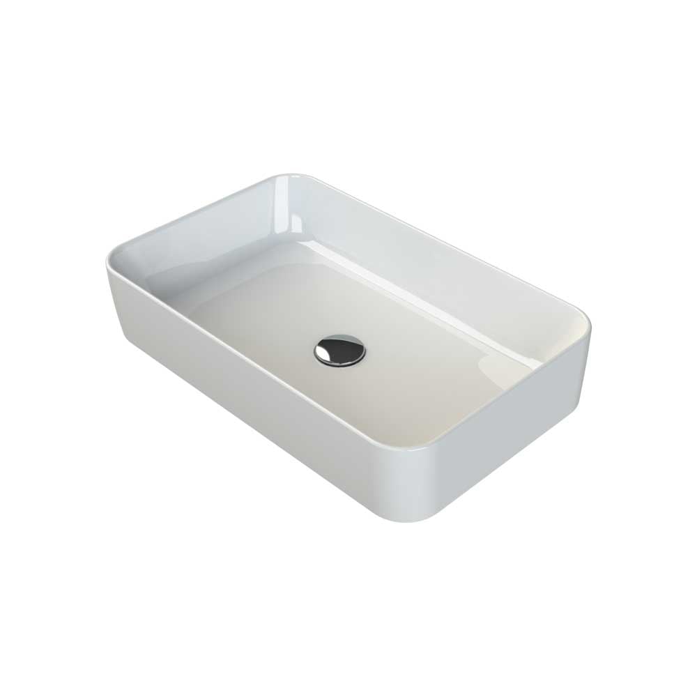Lavabo da appoggio rettangolare spr serie ONE" 60x38 cm — Mood Ceramic - HD casa
