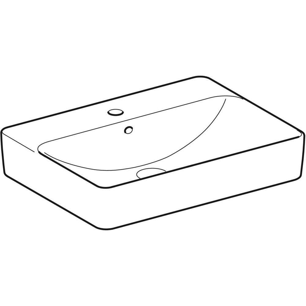 Lavabo da appoggio rettangolare Variform cpr 60 cm — Geberit - HD casa