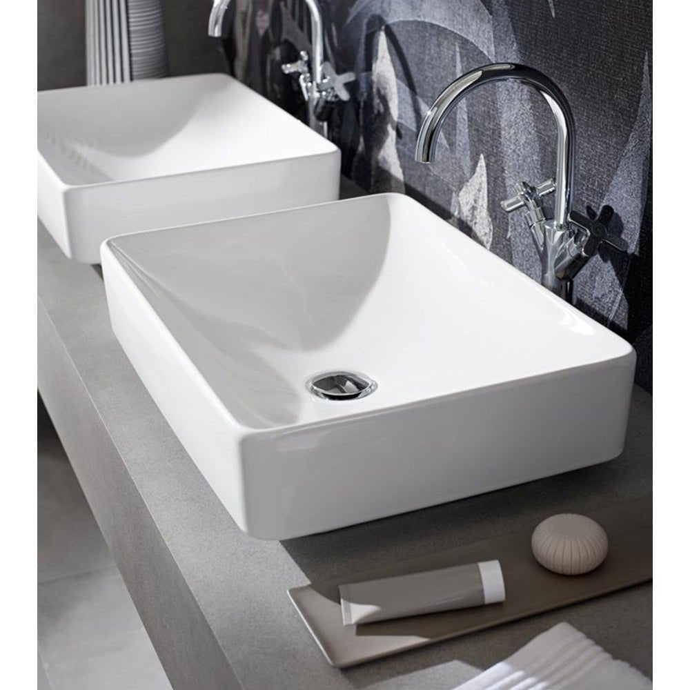Lavabo da appoggio rettangolare Variform spr 55 cm — Geberit - HD casa