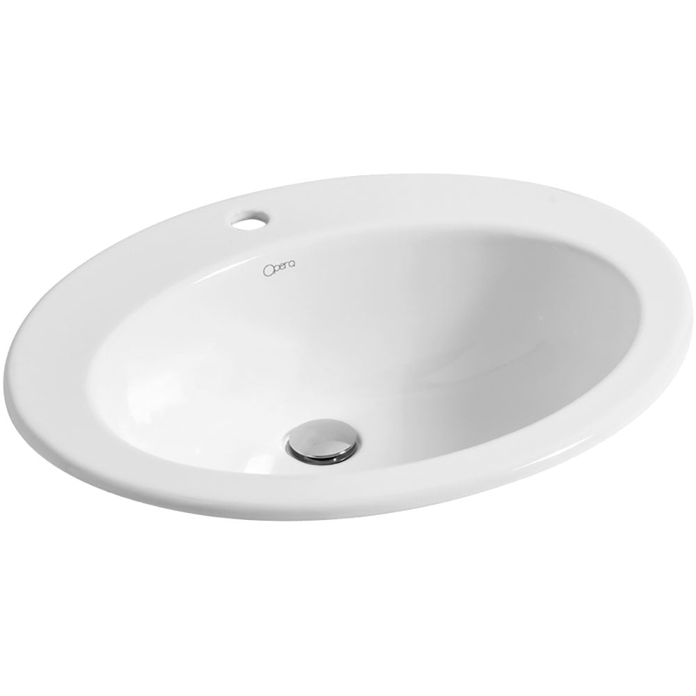 Lavabo da incasso soprapiano decor 56" cpr 56 x 48 cm - HD casa