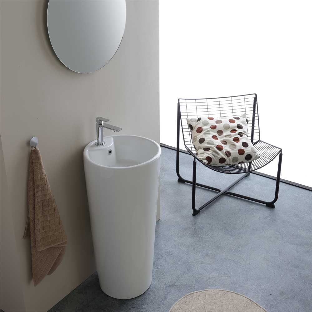 Lavabo frestanding Circle cpr monoforo — Mood Ceramic - HD casa