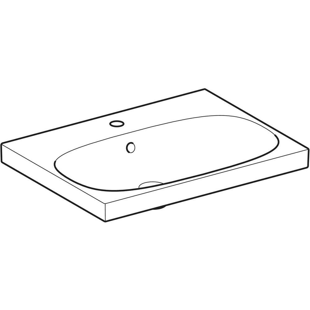 Lavabo monoforo Acanto 60 cm — Geberit - HD casa