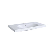 Lavabo monoforo Acanto con superficie di appoggio 75 cm — Geberit - HD casa