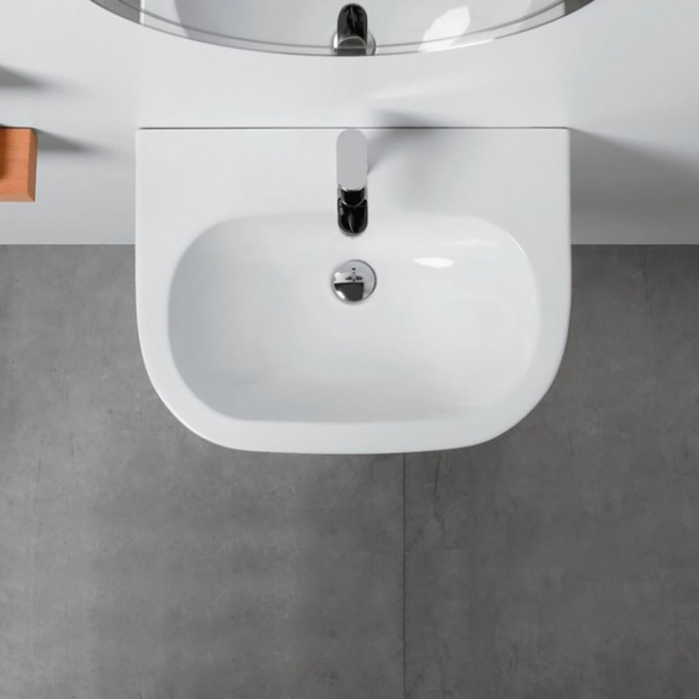 Lavabo Pratica monoforo 64 cm — Azzurra - HD casa