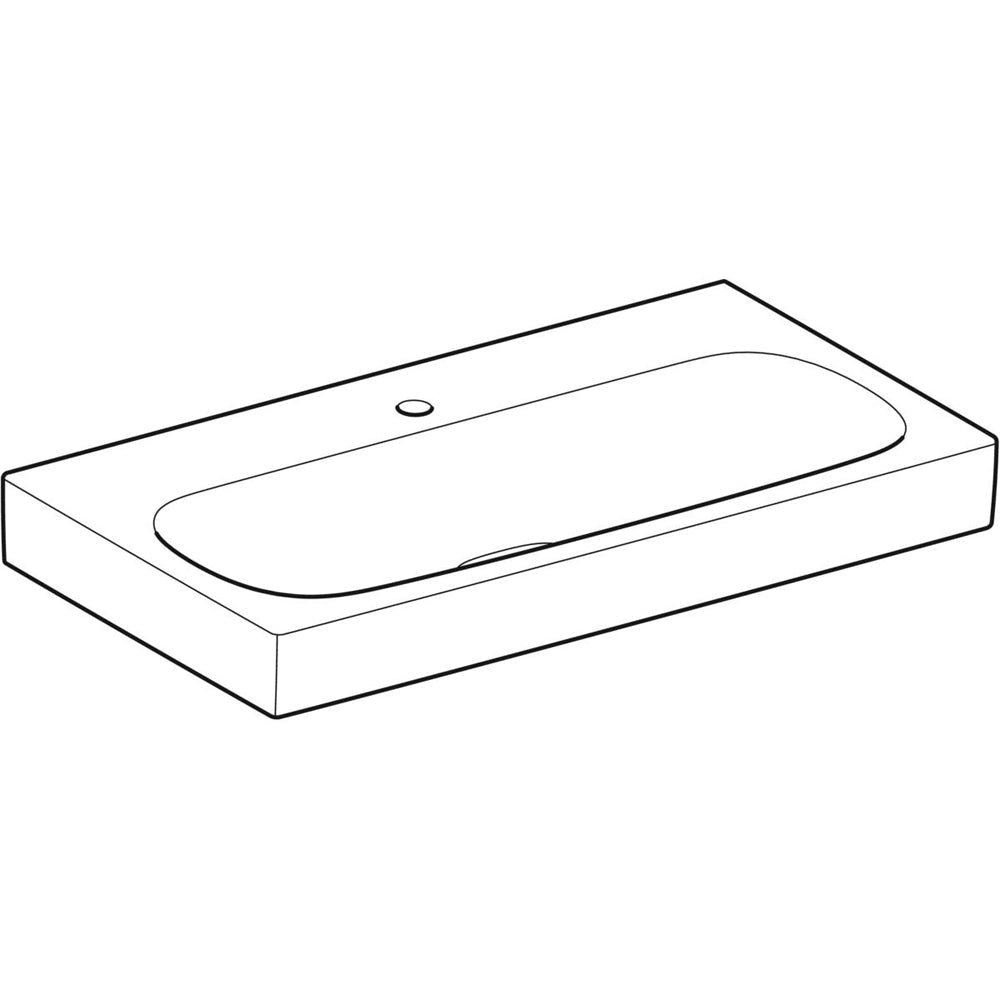 Lavabo simmetrico monoforo Citterio 60 cm — Geberit - HD casa