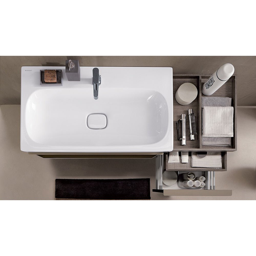 Lavabo simmetrico monoforo Citterio 60 cm — Geberit - HD casa