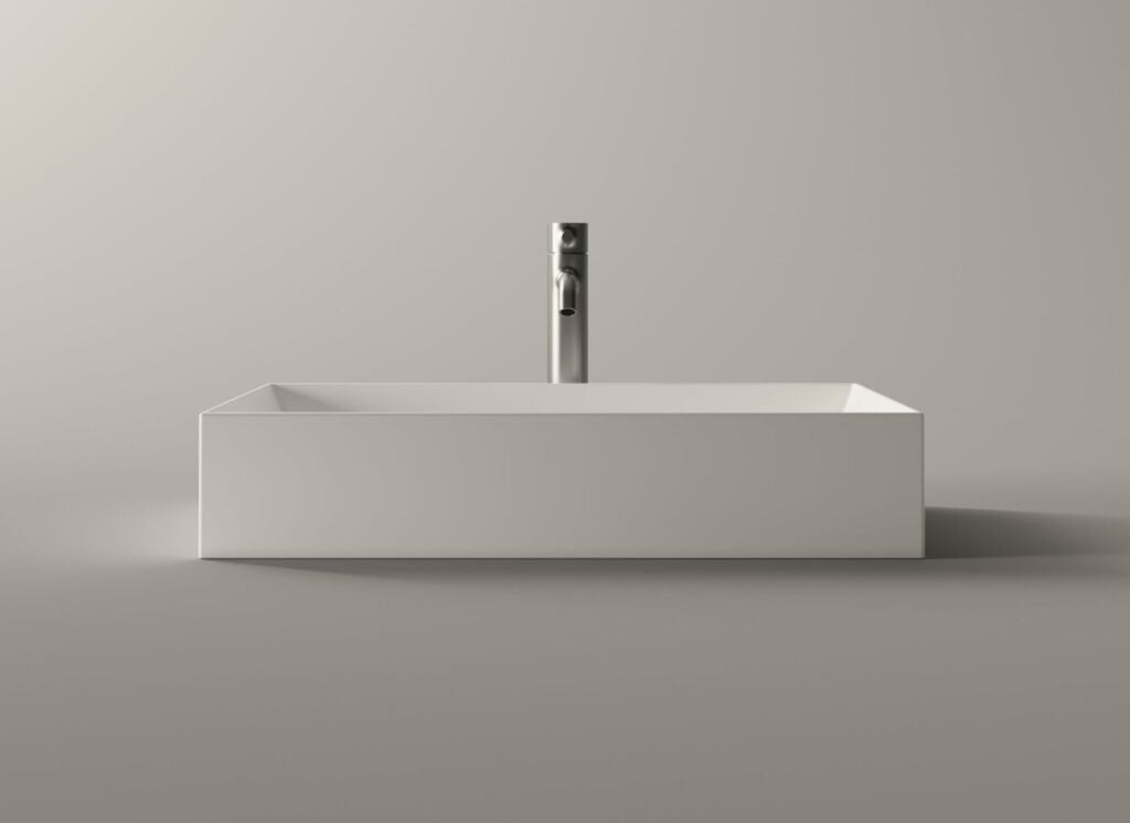 Lavabo Spy appoggio cm. 60x38 rettangolare in ceramica bianco Alice ceramica - HD casa