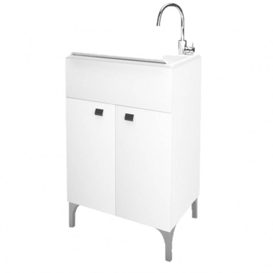 Lavatoio 2 ante da cm 50x50 colore Bianco - HD casa