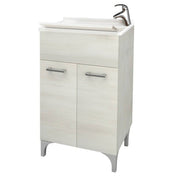 Lavatoio 2 ante da cm 50x50 colore rovere bianco - HD casa