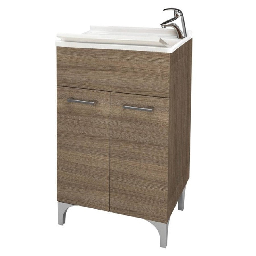 Lavatoio 2 ante da cm 50x50 colore rovere fumo - HD casa