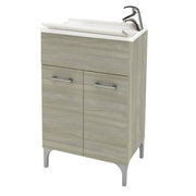 Lavatoio 2 ante da cm 50x50 colore rovere grigio - HD casa