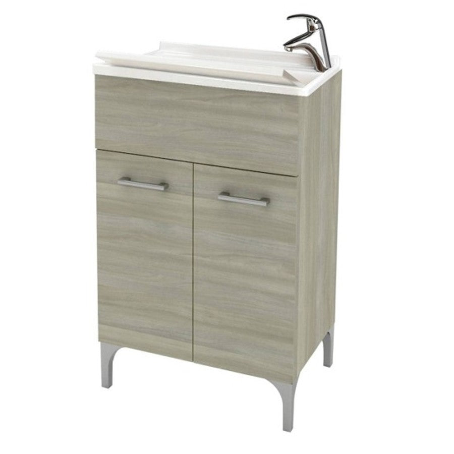 Lavatoio 2 ante da cm 50x50 colore rovere grigio - HD casa