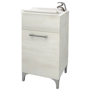 Lavatoio anta unica da cm 45x50 colore rovere bianco - HD casa