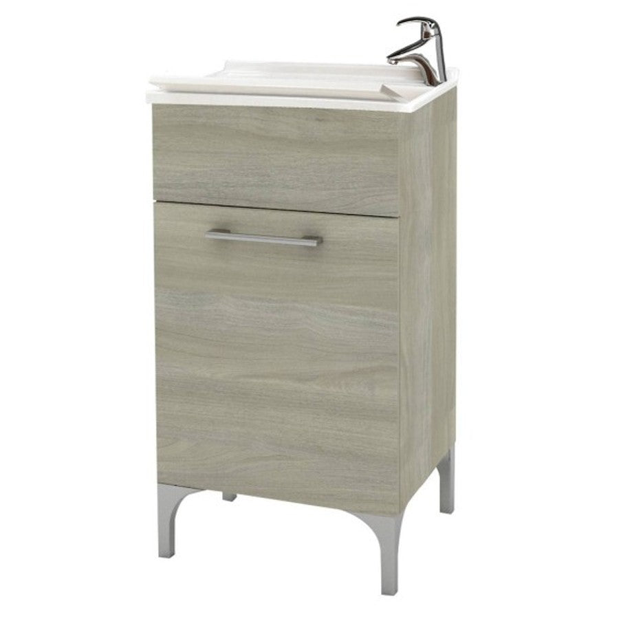 Lavatoio anta unica da cm 45x50 colore rovere grigio - HD casa