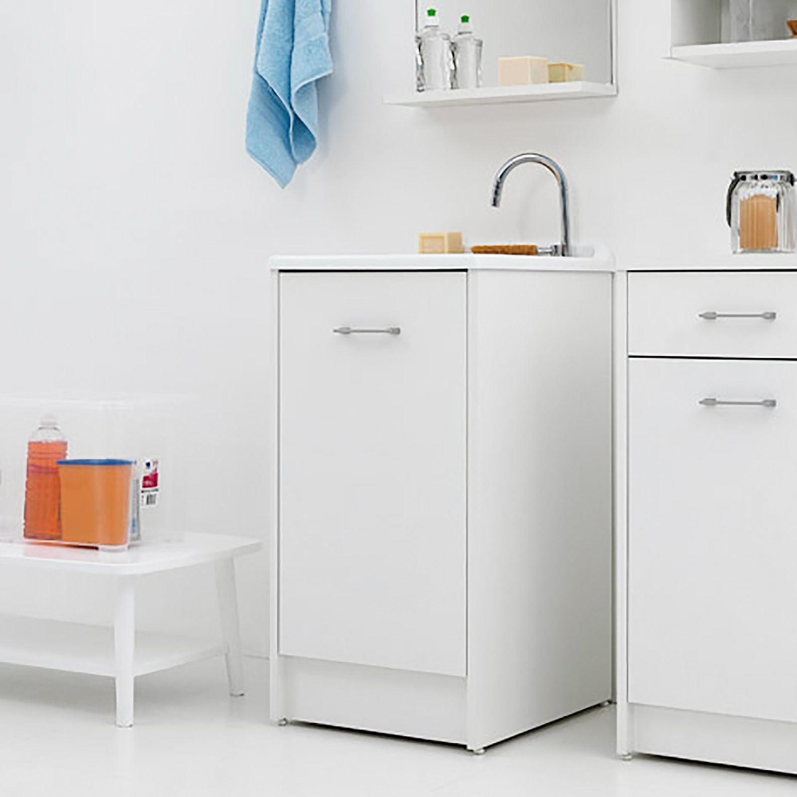 Lavatoio Lavapanni Domestica Colavene 45X50X86h cm con vasca e mobile contenitore - HD casa