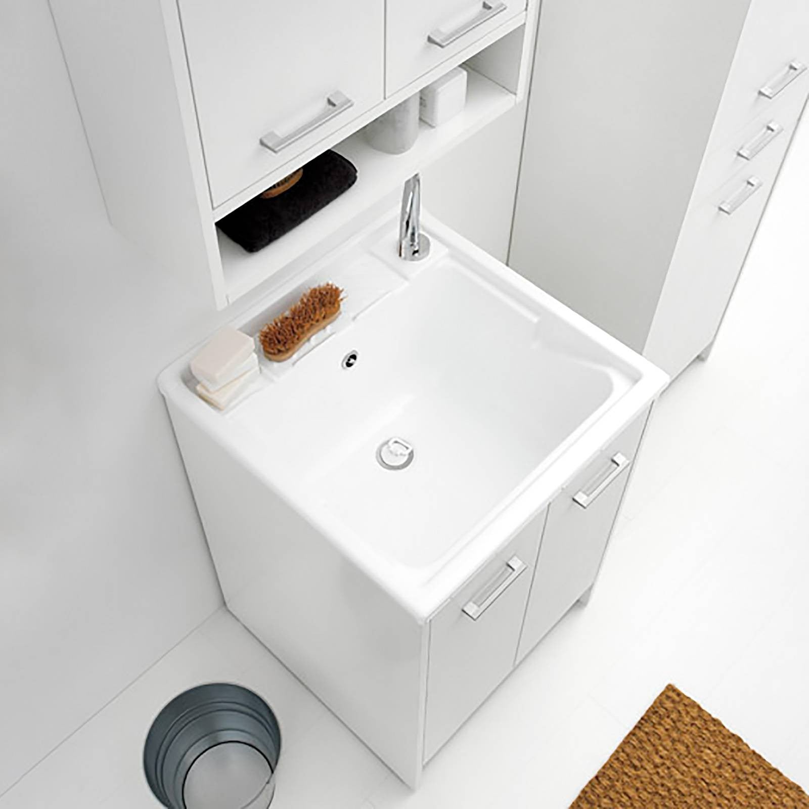 Lavatoio Lavapanni Domestica Colavene 60x50x86h cm con vasca e mobile contenitore - HD casa
