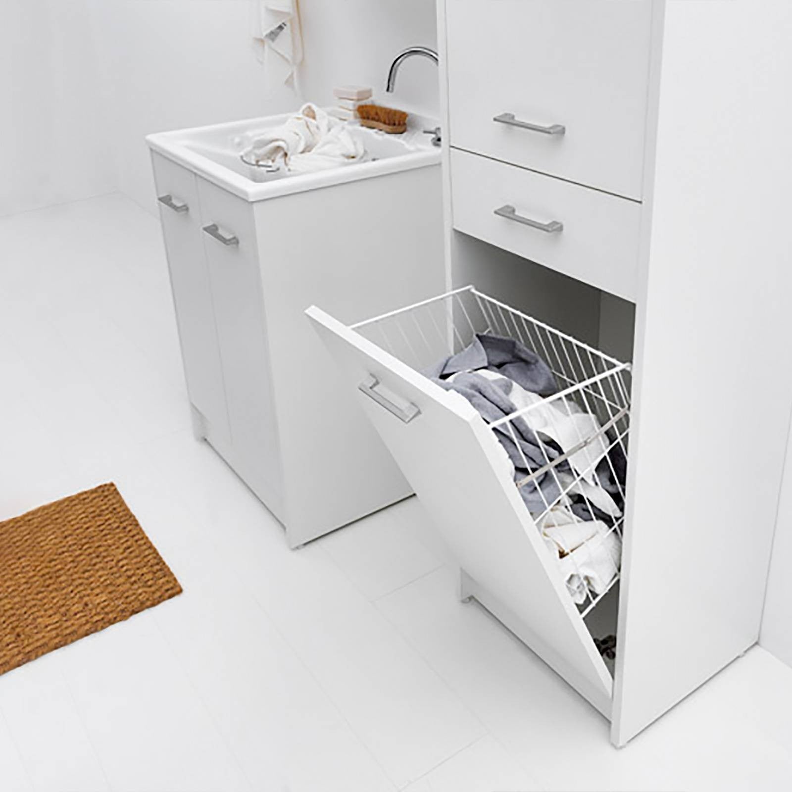 Lavatoio Lavapanni Domestica Colavene 60x50x86h cm con vasca e mobile contenitore - HD casa