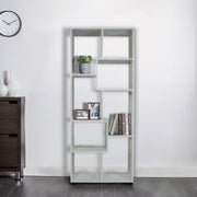 Libreria giorno 8 ripiani 70x24xh 178cm color rovere sbiancato - HD casa