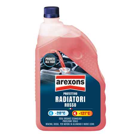 Liquido radiatori pronto all'uso rosso Arexons 2 lt - HD casa