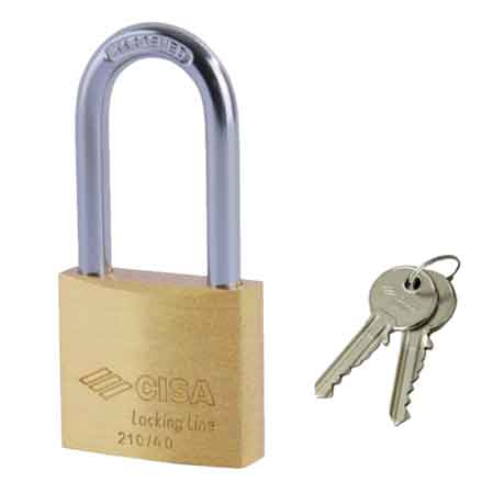 Lucchetto ad arco lungo locking line CISA 50 mm - HD casa