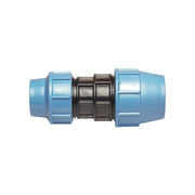 Manicotto ridotto a compressione per accoppiamento tubo polietilene Unidelta Ø63x25 - PN16 - HD casa