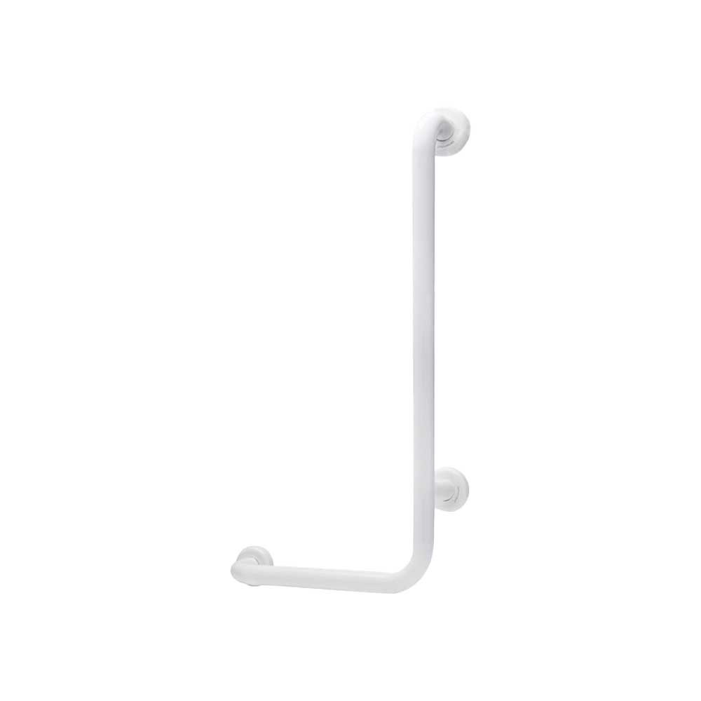 Maniglione di sostegno con montante per disabili bianco 35x67 cm - destro - HD casa